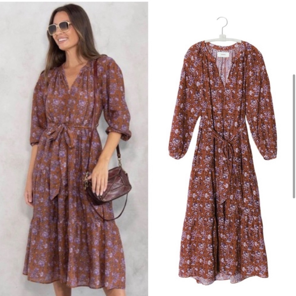 Xirena Annieka Dress in Golden Clover Size M - Picture 4 of 9
